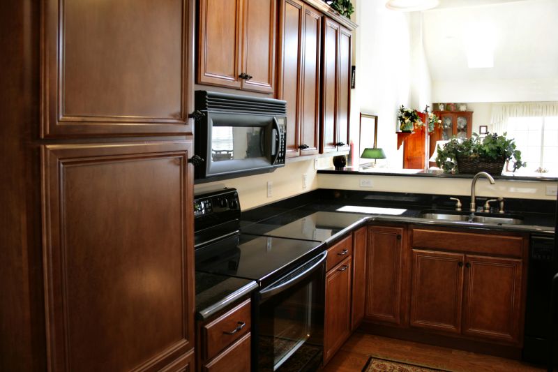 Cherry Cabinet Refacing in Carmel, IN