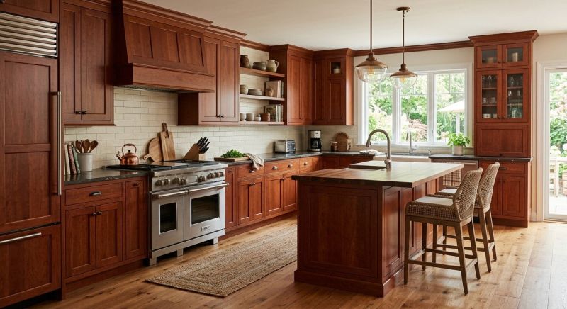 Cherry Cabinet Remodeling in Columbus, OH